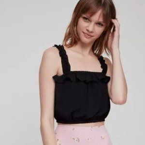 Aritzia Sunday Best Miranda Tank - Black, size medium